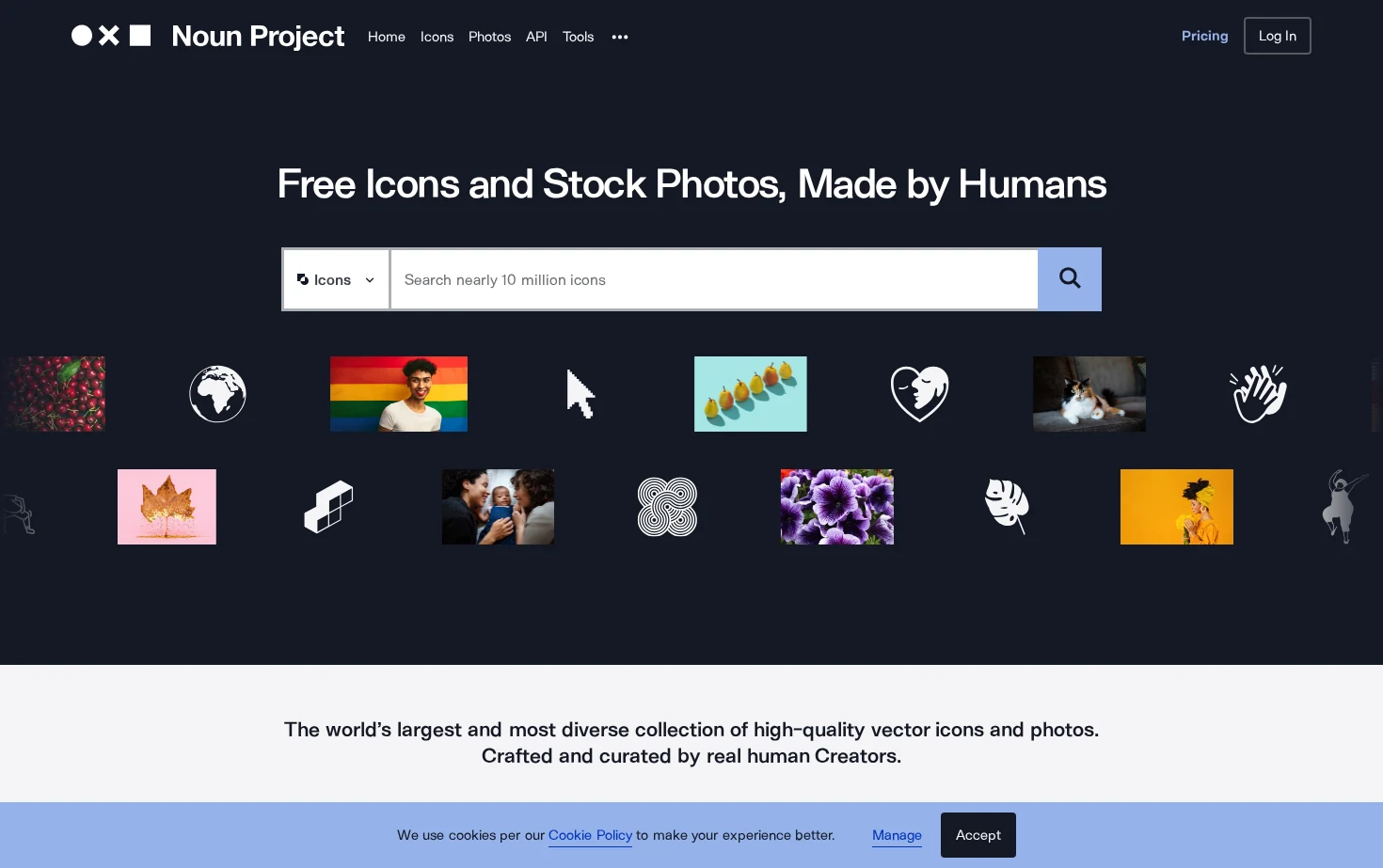 Noun Project 页面快照